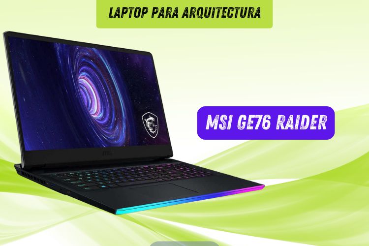 Imagen del computador portátil MSI GE76 Raider
