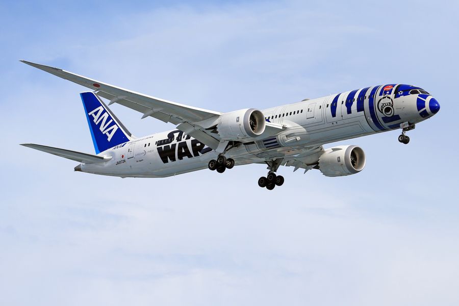 Avión Boeing 787 Dreamliner con diseño Star Wars