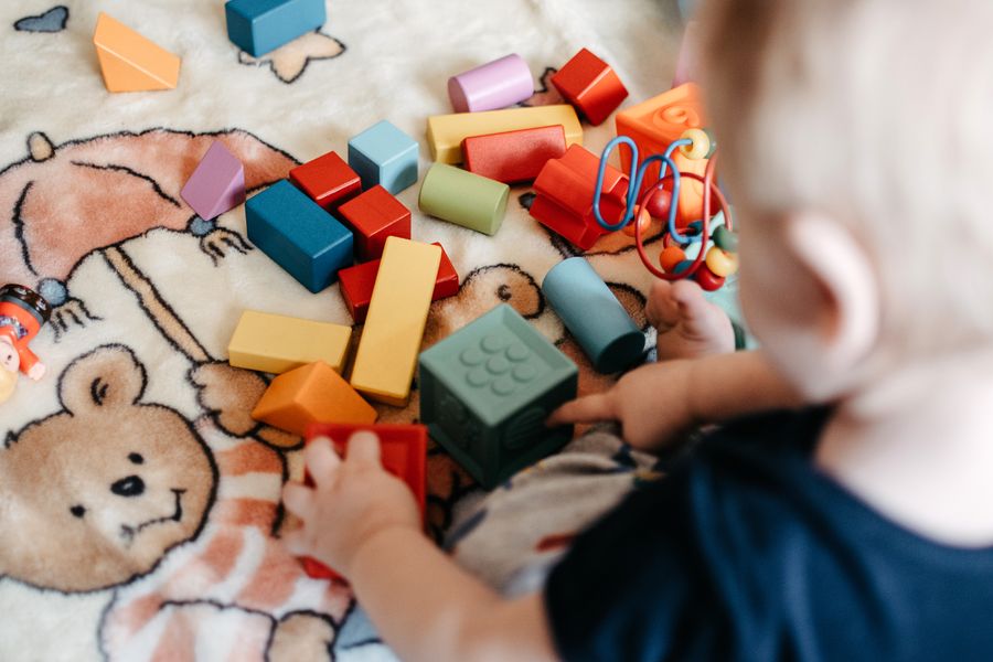 Bloques seguros para bebés coloridos