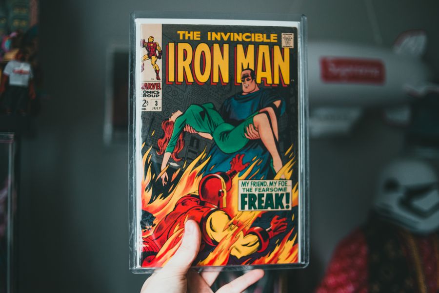 Cómic vintage Iron Man cultura pop