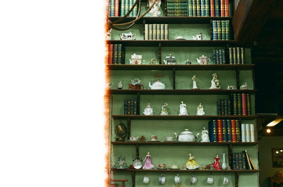 Estantería vintage para decoración hogar