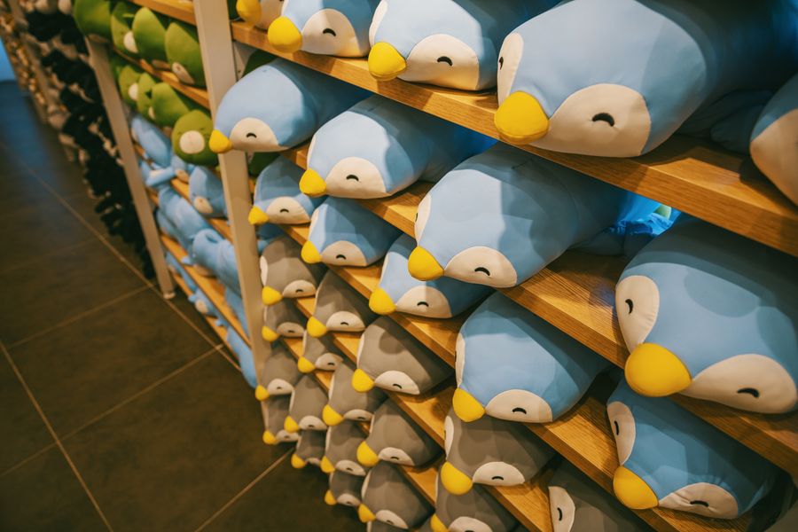 Peluches de pingüinos coleccionables