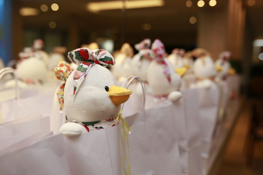 Peluches promocionales en bolsas regalo