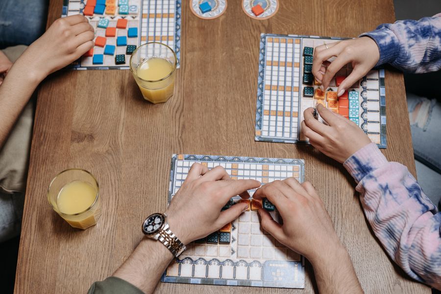 Piezas de juego de mesa para grupo